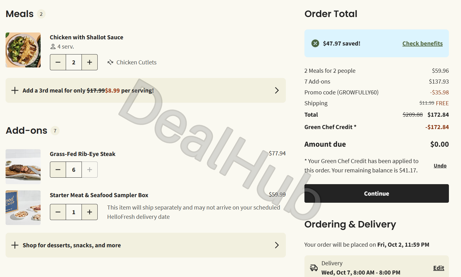 Buyer's screenshot